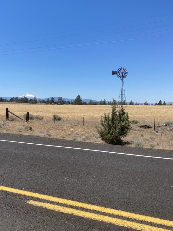 View of Mount Hood from nearby Pine Grove, OR