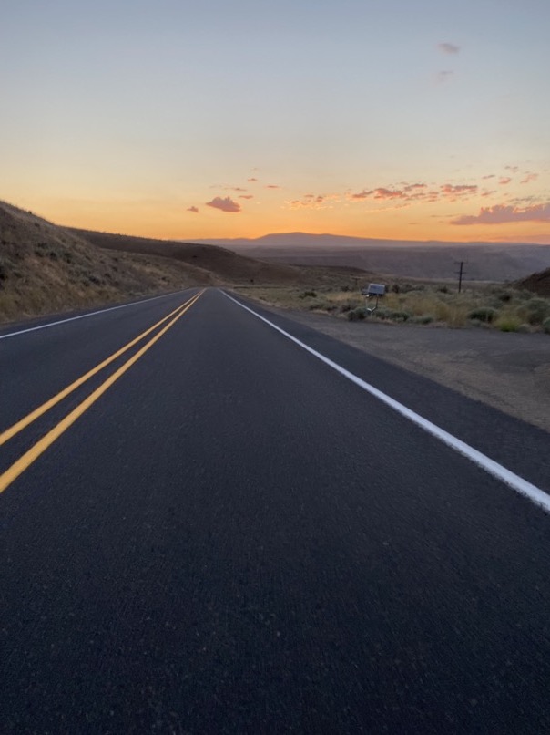 Sunrise in Eastern Oregon.