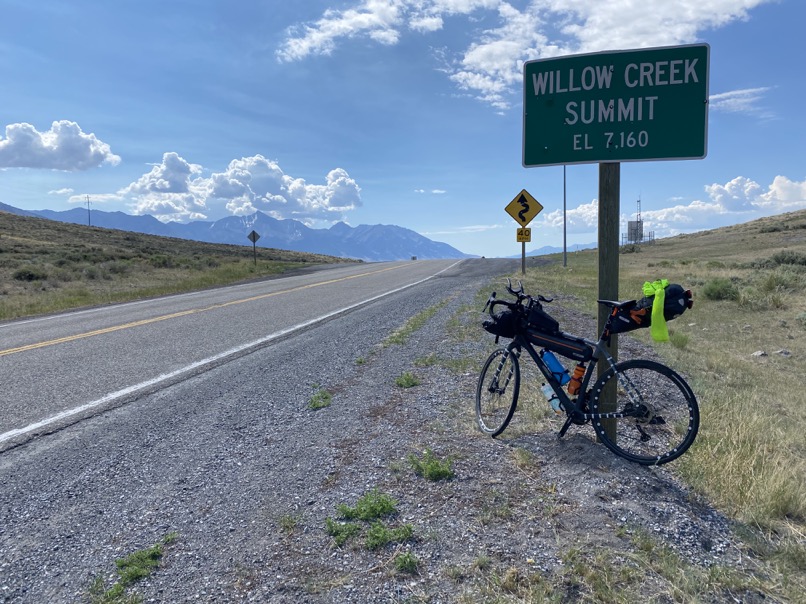 Willow Creek Summit, with Borah Peak in the background.