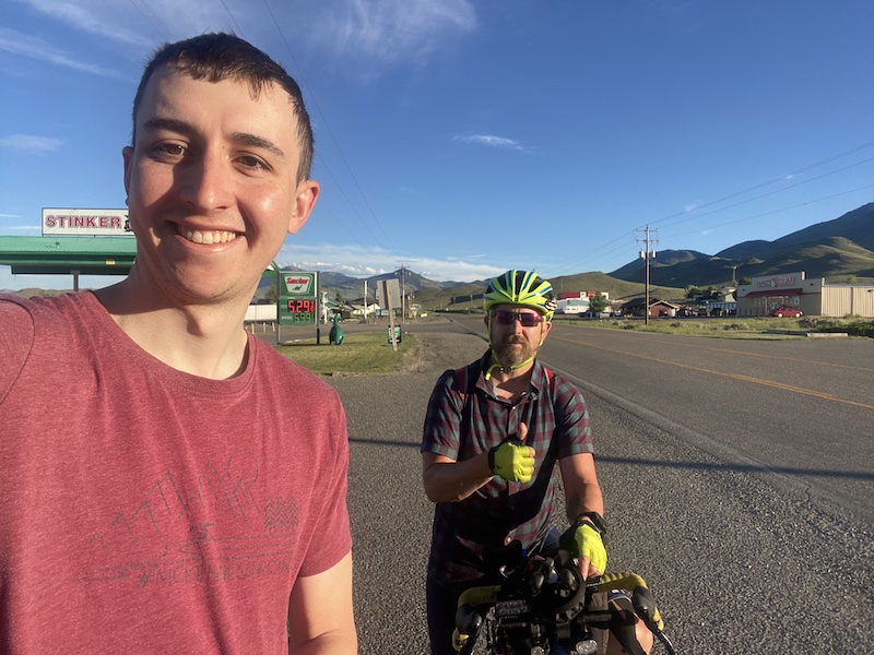 I got to see another racer, Brandon, who rolled into the town I was staying in after I scratched. He finished the race and got second!