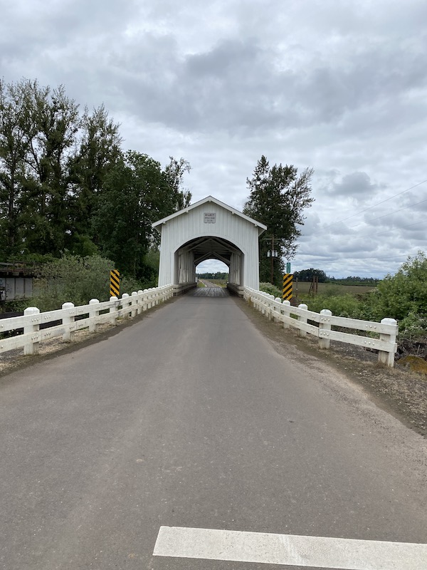 One of many covered bridges in the Willamette Valley.