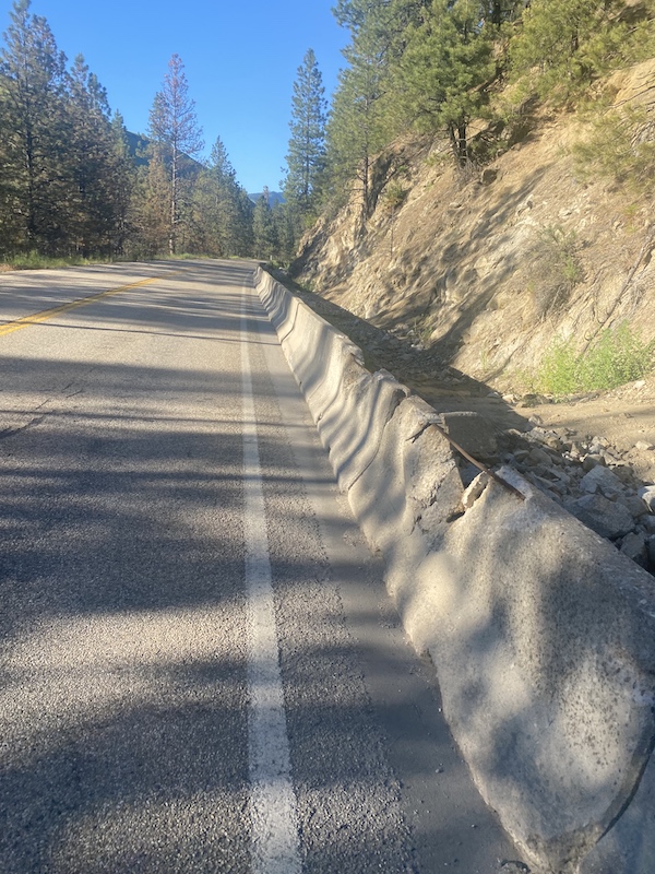 The worst section of Idaho. I used this rare time of no cars to capture how bad the road is designed for bikes.