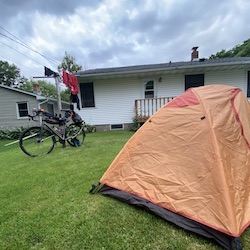 Biking to Oregon: Day 1 - Backyard Camping