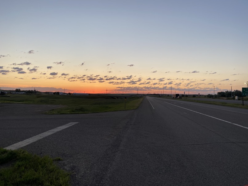 Sunrise in Circle, Montana