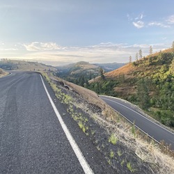 Biking to Oregon: Day 18 - Idaho Brought the Hills