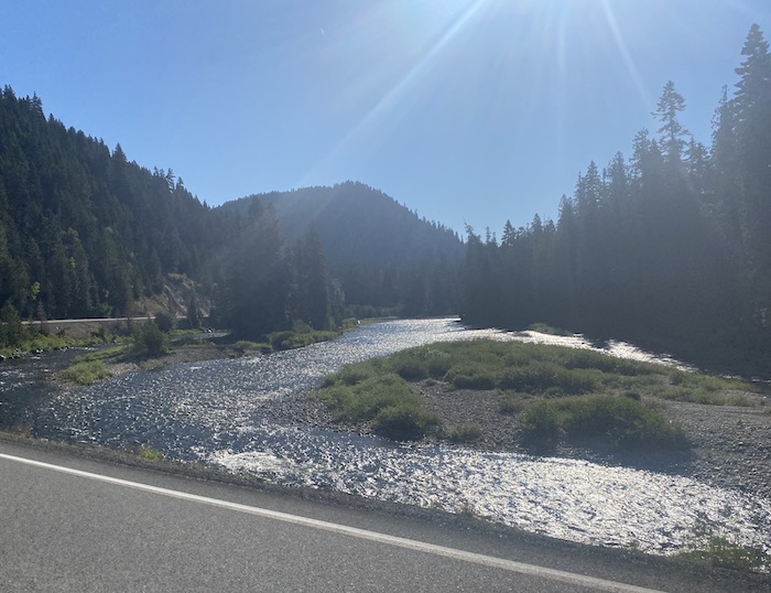 Lochsa River. It's good to see some clear, running water.