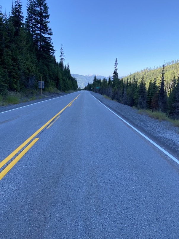 View from the descent of the west side of Lolo Pass.