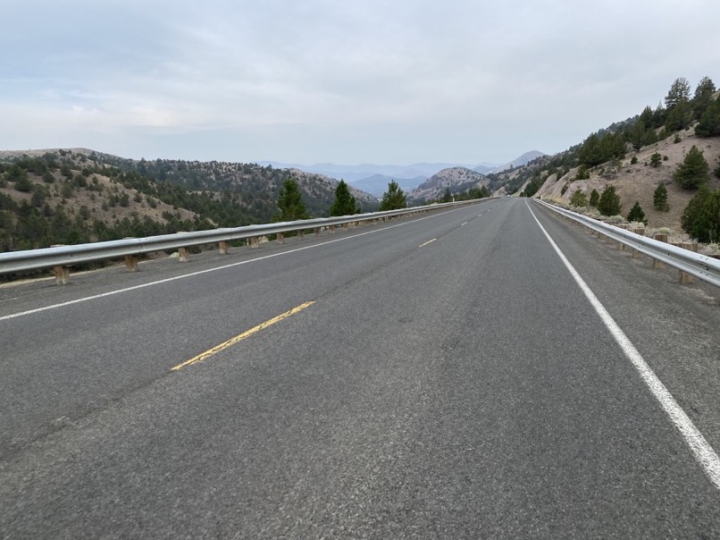 Views from the summit, east of Mitchell.