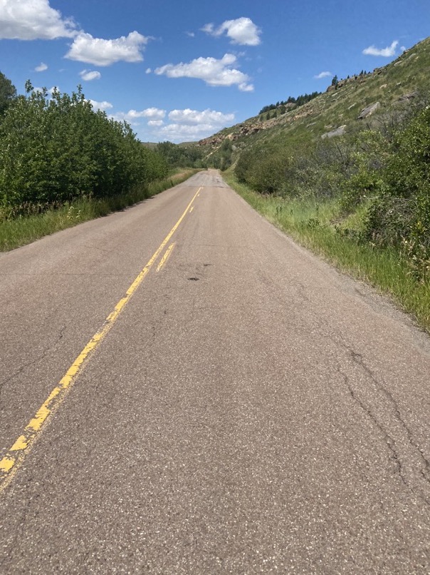 A narrow but quiet road was a breath of fresh air at this point.