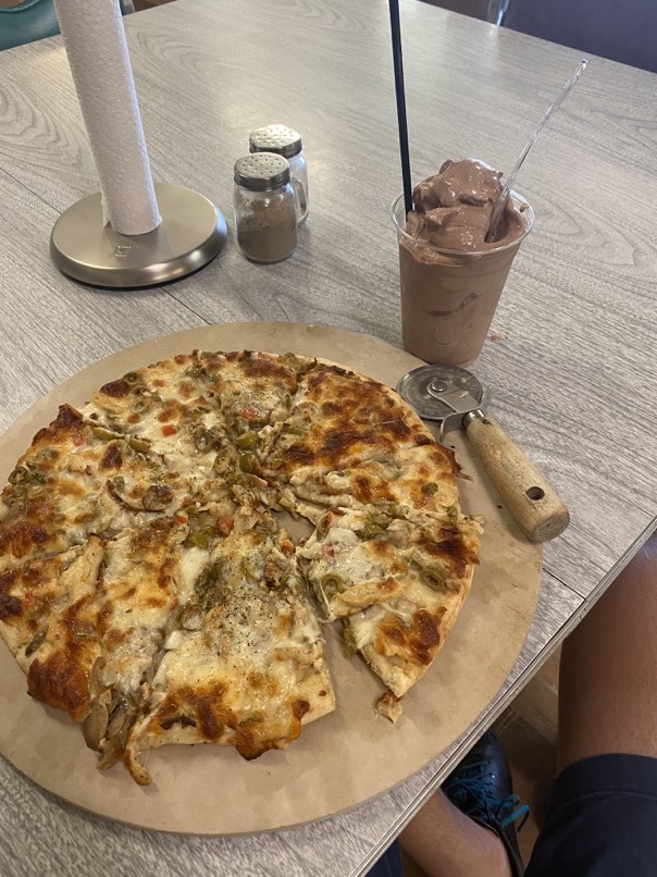 It's hard to beat a milkshake after a hot day of biking